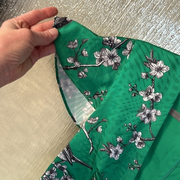 Hutch Green Wrap Tie Front Midi Dress - Picture 3 of 13